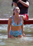 Sophie Monk High Waisted Bikini In Portofino