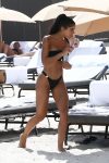 Yovanna Ventura Black Thong Bikini On Beach In Miami