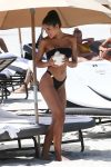 Yovanna Ventura Black Thong Bikini On Beach In Miami