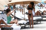 Yovanna Ventura Black Thong Bikini On Beach In Miami