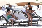 Yovanna Ventura Black Thong Bikini On Beach In Miami
