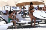 Yovanna Ventura Black Thong Bikini On Beach In Miami