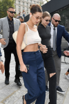 Bella Hadid Braless In Milan
