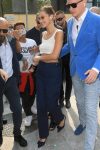 Bella Hadid Braless In Milan