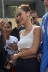 Bella Hadid Braless In Milan