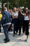 Bella Hadid Braless In Milan