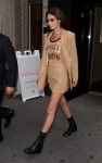 Bella Hadid Sexy Braless Boobs