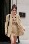 Bella Hadid Sexy Braless Boobs
