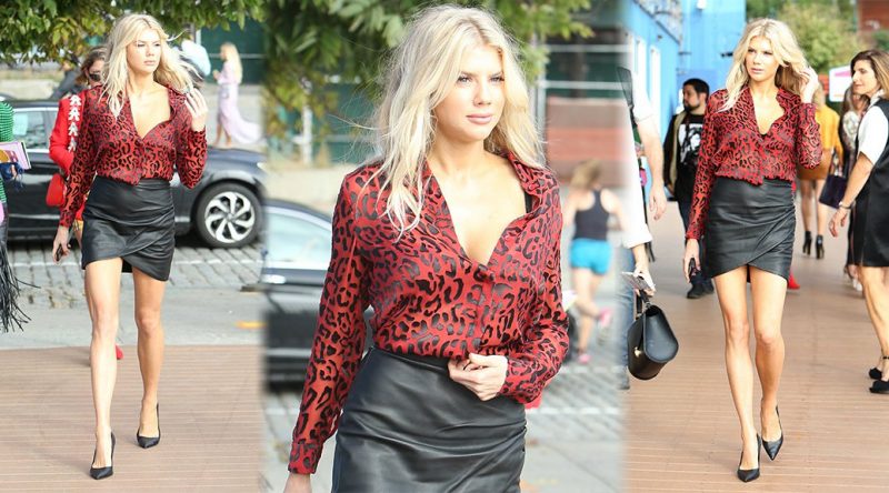 Charlotte McKinney – Leggy Candids in New York