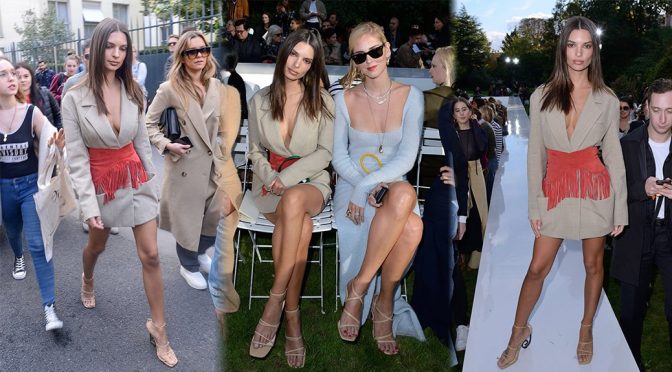 Emily Ratajkowski – Jacquemus Fashion Show in Paris
