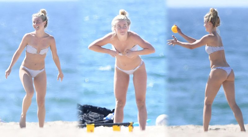 Julianne Hough – Bikini Candids in Newport Beach