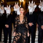 Kednall Jenner Braless In Sheer Black Dress