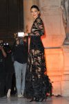 Kednall Jenner Braless In Sheer Black Dress