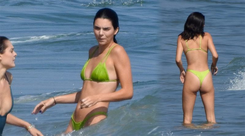 Kendall Jenner – Bikini Candids in Malibu