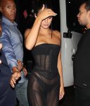 Kendall Jenner Sexy See Through Dress