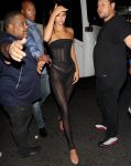 Kendall Jenner Sexy See Through Dress