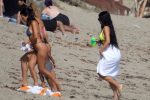 Kourtney Kardashian Bikini On Beach