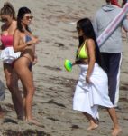 Kourtney Kardashian Bikini On Beach