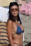 Kourtney Kardashian Bikini On Beach