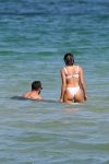 Olivia Culpo Sexy White Bikini