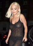 Rita Ora Braless Boobs