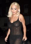 Rita Ora Braless Boobs