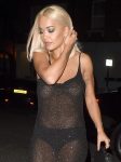 Rita Ora Braless Boobs