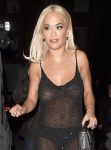 Rita Ora Braless Boobs