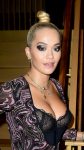 Rita Ora Sexy Sheer Bra