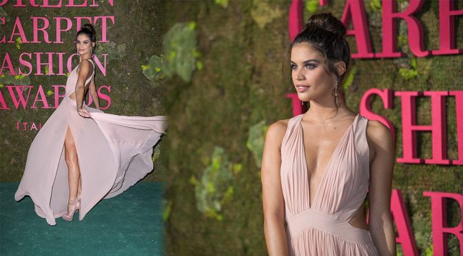 Sara Sampaio – Green Carpet Fashion Awards in Milan
