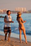 Alessandra Ambrosio Bikini On The Beach