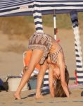Alessandra Ambrosio Bikini On The Beach