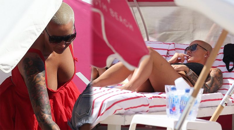 Amber Rose – Bikini Candids in Miami