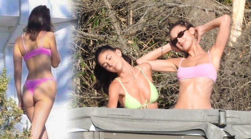 Bella Hadid – Bikini Candids in Malibu