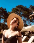 Emma Roberts Black Bikini