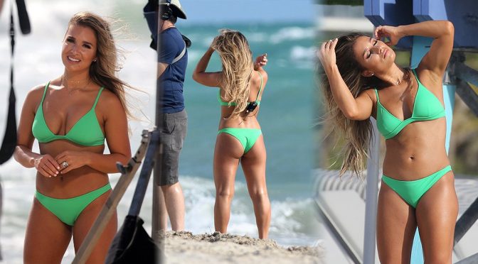 Jessie James Decker – Bikini Photoshoot Candids in Miami Beach