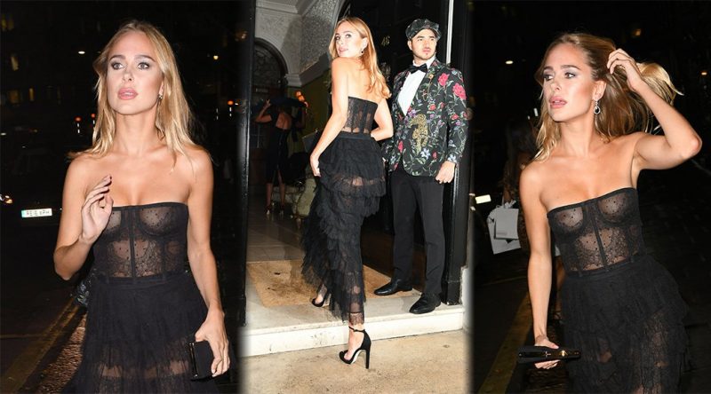 Kimberley Garner – Braless Boobs at International Day of the Girl Gala in London