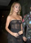 Kimberley Garner Sexy Boobs In Sheer Dress