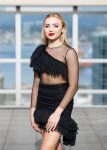 Peyton Roi List Sexy Legs In Black Dress
