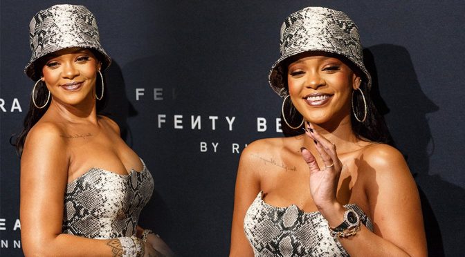 Rihanna -Fenty Beauty by Rihanna Anniversary Event in Sydney