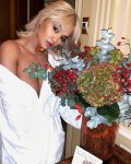 Rita Ora Wearing A Robe