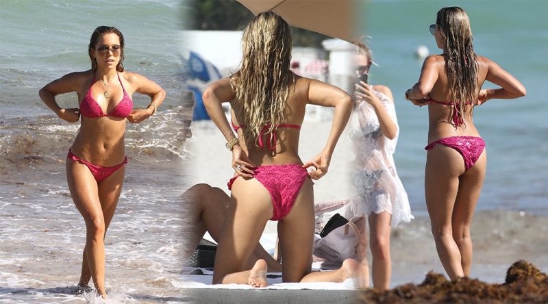Sylvie Meis – Bikini Candids in Miami