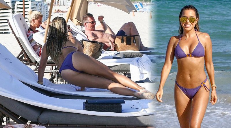 Sylvie Meis – Bikini Candids in Miami