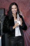 Adriana Lima Sexy Tight Leather Pants