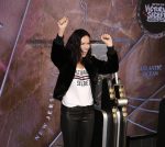 Adriana Lima Sexy Tight Leather Pants