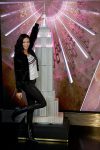 Adriana Lima Sexy Tight Leather Pants