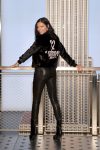 Adriana Lima Sexy Tight Leather Pants