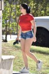 Ariel Winter Sexy Braless In Red