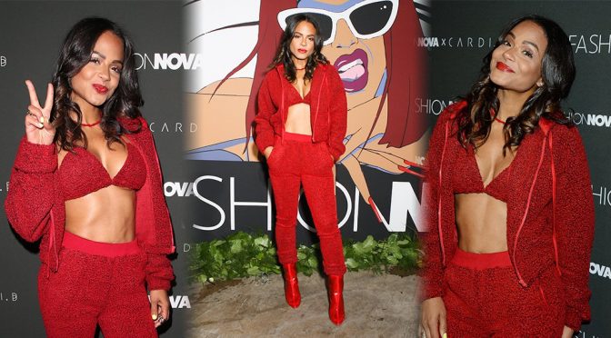 Christina Milian – Fashion Nova x Cardi B Collaboration Launch Event in Hollywood