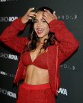 Christina Milian Sexy Boobs In Red Bra